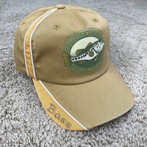 Outdoor Cap OC Bass Fishing Hat Tan Brown Green Print Trucker Strapback Cap New